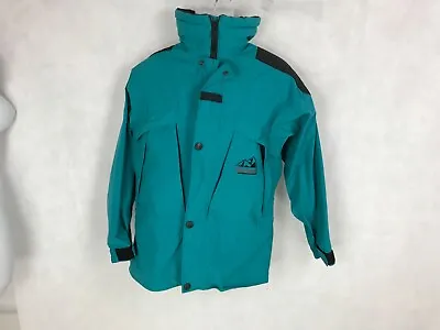 Marmot Men's Outdoor Winter Zip Shell Waterproof Teal Green Gortex Ski Jacket S • $44.10