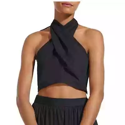 $155 • Buy Staud Kai Crisscross Halter Top Blouse Size 10