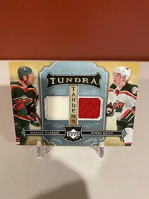 2007-08 Artifacts Tundra Tandems Gaborik / Koivu  #TT-GK /50 • $5.79