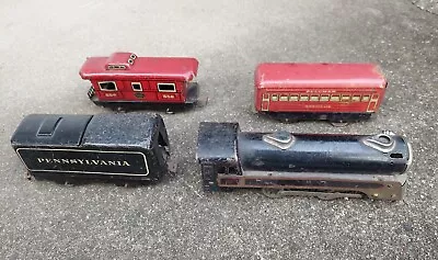 Vintage Marx O Gauge Train Tin Litho Set # 556 New York Central Lines Set 1940's • $15