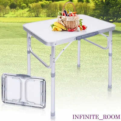 £21.89 • Buy Portable Folding Camping Table Aluminium Carry BBQ Desk Kitchen Outdoor Picnic
