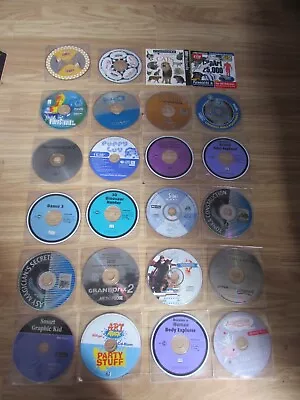 24 Cd-rom Discs Various Titles/makers Incl Games/software/educational/promos • £12