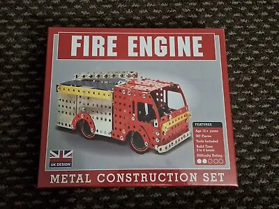 Fire Engine Premium Construction Set 307 Piece Stainless Steel System Metal Kit • £15