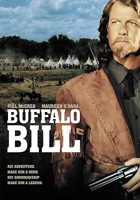 Buffalo Bill (1944) Joel McCrea Maureen O'Hara  DVD  Very Good Condition • $6.50