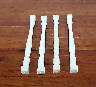 $6.99 • Buy Dollhouse Large Spindles Or Small Columns Set Of 4 Wood Pieces 4 3/8  Tall DIY