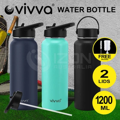 $24.57 • Buy Water Bottle Stainless Steel Double Wall Cycling Vacuum Insulated Drink Cup 1.2L