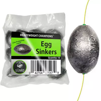 Egg Sinker With Line-Protecting Inserts To Guard Against Damage 1oz-8oz • $34.99