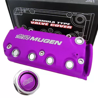 Car Engine Valve Cover Oil Cap Mugen SOHC VTEC Purple For Honda Civic • $299.99