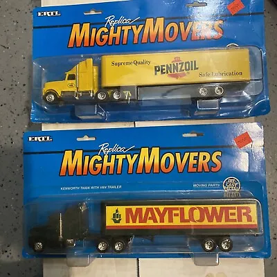 ERTL Diecast 1/64 Mighty Movers Mayflower Kenworth International Pennzoil • $49.99