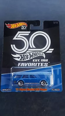 Hot Wheels 50th Anniversary Favorites 71 Datsun Bluebird 510 Wagon JDM • $15