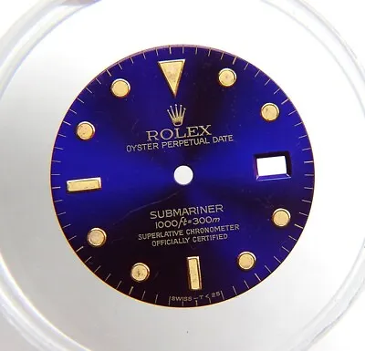 Vintage Genuine Rolex Submariner 16613 16618 16803 16808 Blue Purple Singer Dial • $350
