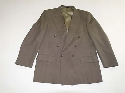 J.RIGGINS Men's Sport Coat Size 44 Regular Brown Plaid 44R Suit Coat Jacket • $11.49