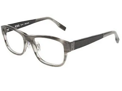 TUMI Eyeglasses T 304 TRAVERSO T304GRE52 52/17/140 T304-GREY-HORN • $245