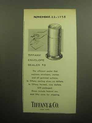 1958 Tiffany & Co. Envelope Sealer Advertisement • $19.99