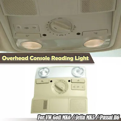 Light Reading Lamp Sunroof Switch Map Dome Beige Tan For VW Jetta Golf Passat • $66.98