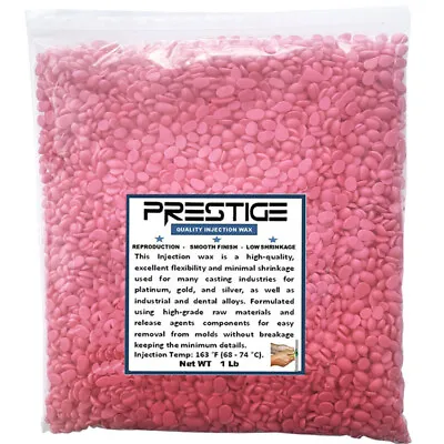 Prestige Injection Wax Flexible Pink NY Wax Jewelry Lost Wax Casting 5 Pound • $34.88