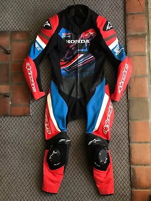 Alpinestars HONDA RACING HRC Motorcycle Road Racing Leather Track Day Suit Eu 48 • $555