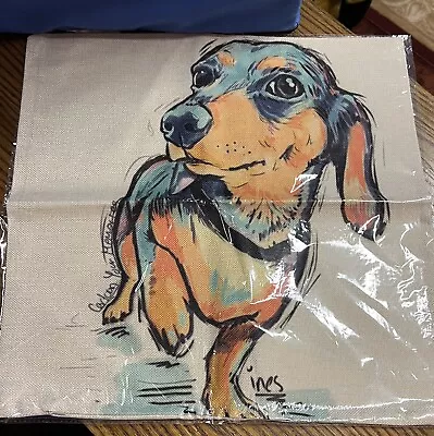 Longhaired Dachshund 17x17 Throw Pillow Case  • $14.99