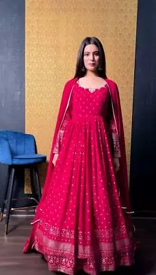 Designer Wedding Anarkali Gown Party Wear Pakistani New Indian Dress Bollywood10 • $101.70