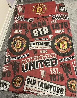 Manchester United Single Duvet Cover And Pillow Case • £4.99