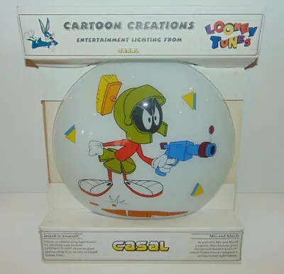 Marvin Martian Warner Bros Glass Ceiling 95 Casal 12  Lighting LOONEY TUNES NEW • $44.25