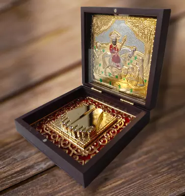 Gold Plated Baba RAMDEV PIR – RANUJA Pocket Temple - An Unique Collection(2651) • $7.99