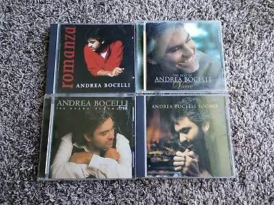 Lot Of 4 Andrea Bocelli Cds Best Of  Romanza  Sogno &The Opera Album • $9.99