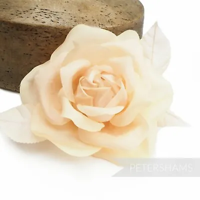 'Brianna' Silk 12cm Rose Millinery Fascinator Flower Hat Mount For Hat Making • £6