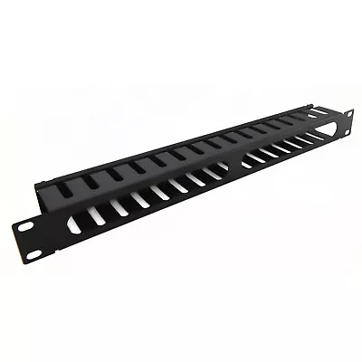 Cable Management Dump Tray Rack Mount 1U For Data Cabinet 19 Inch Rack    VENTED • £10.25