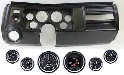 $1860.22 • Buy 1969 Chevelle El Camino Black Dash Dakota Digital HDX-2060-K Black Gauges