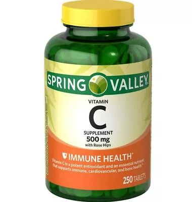 Spring Valley Vitamin C With Rose Hips Supplement 500 Mg  • $10.45