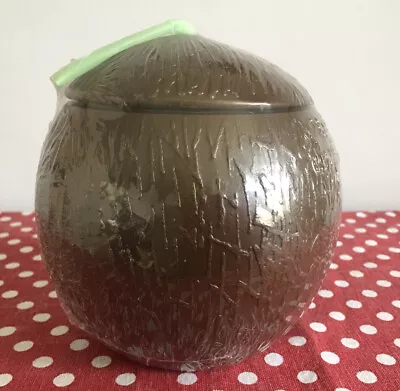 Amscan Coconut Shell Shaped Resuable 18 Oz. Party Cup With Straw • £6.50