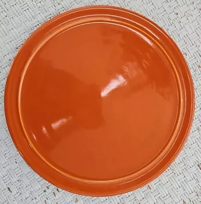 VTG Hostess Ware Pacific Pottery Adobe Red Cake Plate #619 Platter 13  USA Made • $25