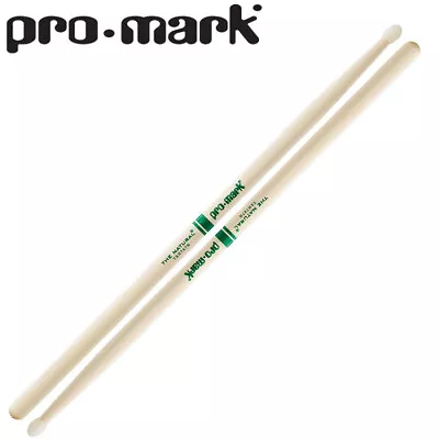 Promark TXR7AN Natural Raw Hickory 7A Nylon Tip Drumsticks • $32
