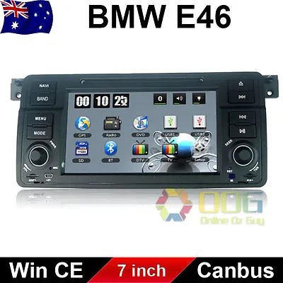 7  Car DVD GPS Navi Head Unit For  BMW 3 Series E46 M3 318 320 325 Windows CE OS • $599.95
