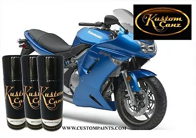 KAWASAKI - CANDY PLASMA BLUE 12oz AEROSOL CAN KIT. MOTORCYCLE AUTOMOTIVE • $47.99