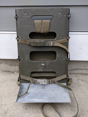 $129 • Buy Vintage WW2 Official US Military Canvas Packboard By Artek-Pascoe March 7 1944