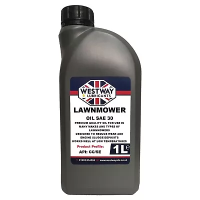 Lawnmower Oil Sae 30 Westway Lubricants 1l • £11.49