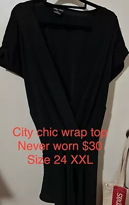 City Chic XXL Wrap Blouse - Now On Sale $15 • $15