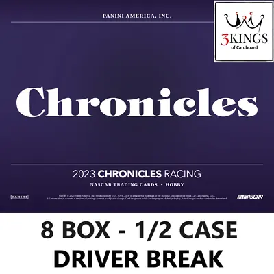 Mark Martin 2023 Panini Chronicles Racing 8 Box 1/2 Case Driver Break #5 • $1.99