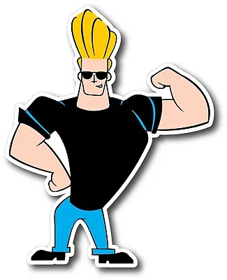  Johnny Bravo Muscle Cartoon Decal Sticker 3m Usa Truck Bike Vehicle Window Wall • $79.99