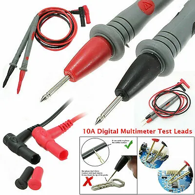 £2.85 • Buy New High Quality 10A Digital Multimeter Test Leads Cable Probes For Volt Meter