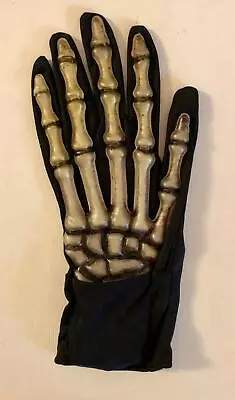 One Latex Vintage Skeleton Hand Glove Halloween Accessory • $7.95