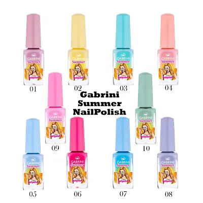 Gabrini Summer Nail Polish - Summer Nail Colors- Nail Varnish-Top Quality - 12ml • £2.99