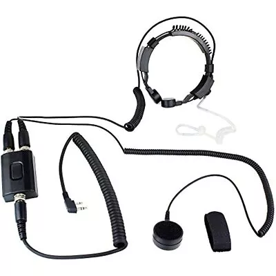 Throat Covert Acoustic Tube Earpiece Headset For Icom Maxon Yaesu Vertex Radio • $59.91