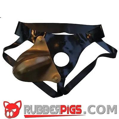 Rubberpigs  Codpiece Jockstrap - Detachable Gold Colour Pouch • £45