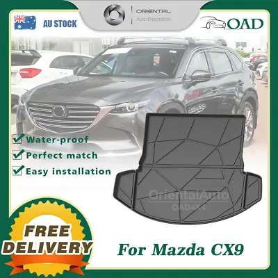 3D TPE Cargo Mat Boot Mat Liner Trunk Mat For Mazda CX9 CX-9 2016-Onwards • $63