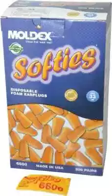 Softies 6600 Uncorded Noise Reduction 33 Db Disposable Shooting Sleep Earplugs • $37.95