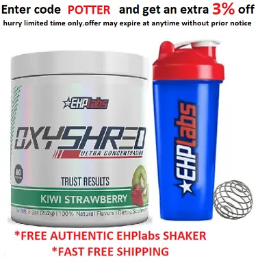 $79.90 • Buy Oxyshred Ehplabs Oxy Shred Fat Loss & Ehplabs Shaker