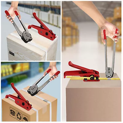 Complete Kit : Strapping Tool+Strapping Sealer+Packing Belt Banding Roll Supply • $65.55